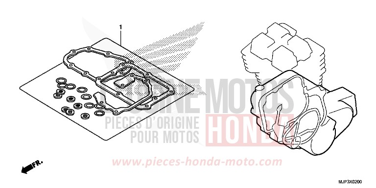 DICHTUNG SATZ B von Africa Twin MAT BALLISTIC BLACK METALLIC (NHA86) von 2016